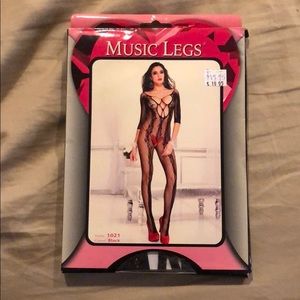 Black one piece lace